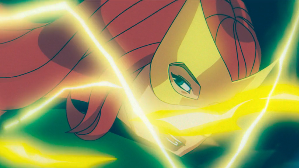 Jean Grey in her Marvel Girl costume in X-Men '97 episode 9